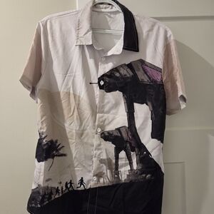 Star Wars AT-AT Walker Graphic Shirt - Black, White, Pink